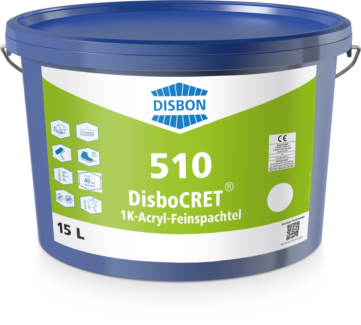 Disbon 510 Disbocret 15,0 lt 1K-Acryl-Feinspachtel